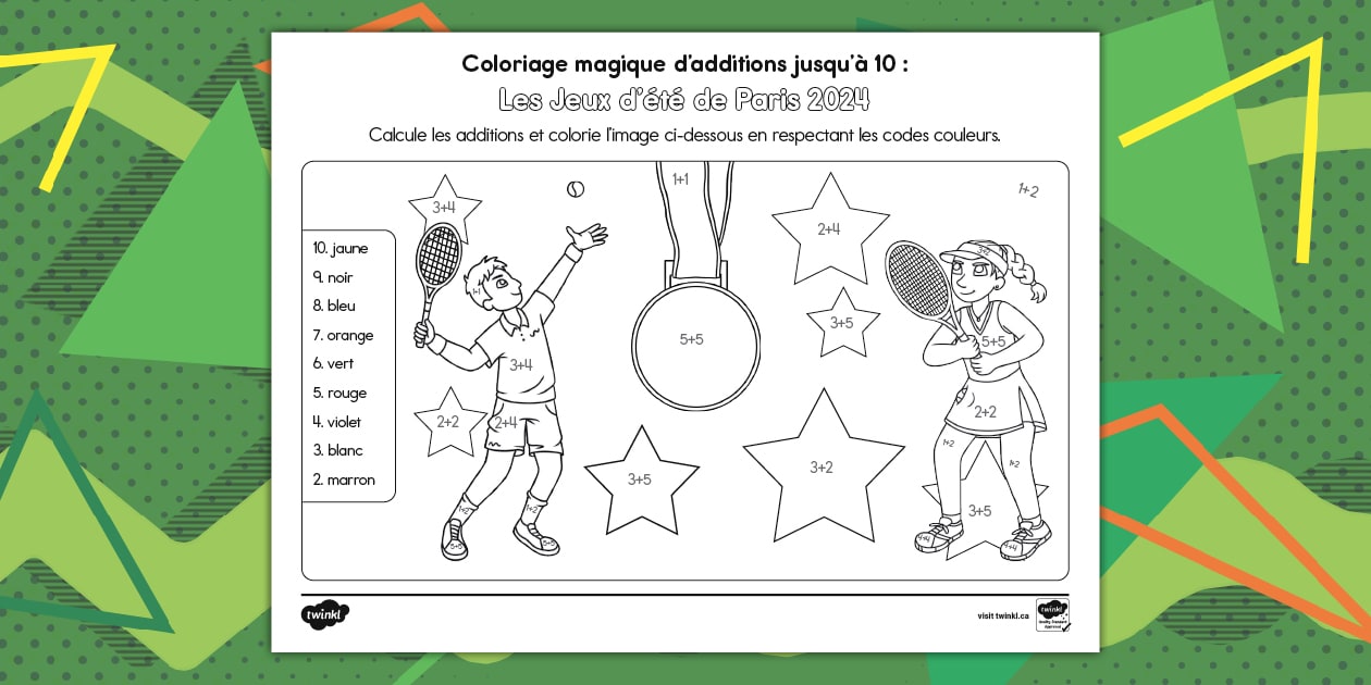 Coloriage Magique D additions Jusqu 10 Les Jeux D t De Paris 2024 Coloriage Magique D additions Jusqu 10 Les Jeux D t De Paris 2024