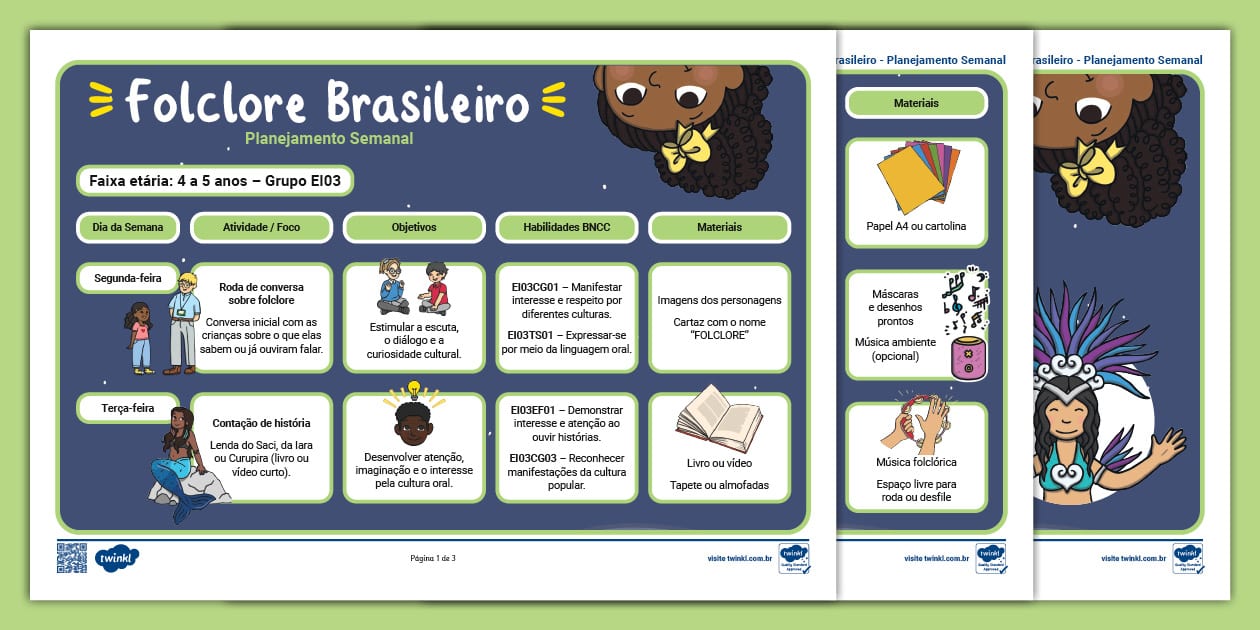 Planejamento Folclore para Educação Infantil