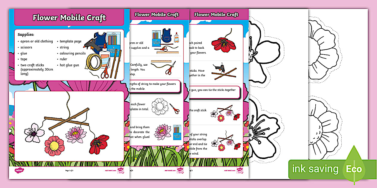 Flower Mobile Craft