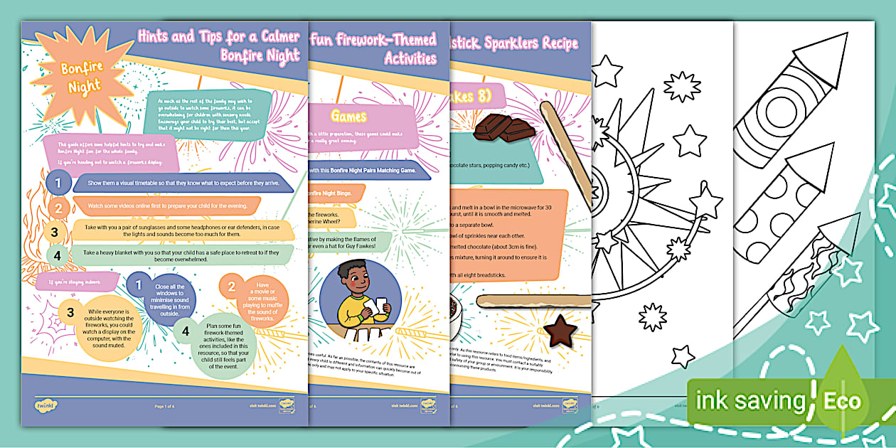 Hints and Tips for a Calmer Bonfire Night (teacher made)