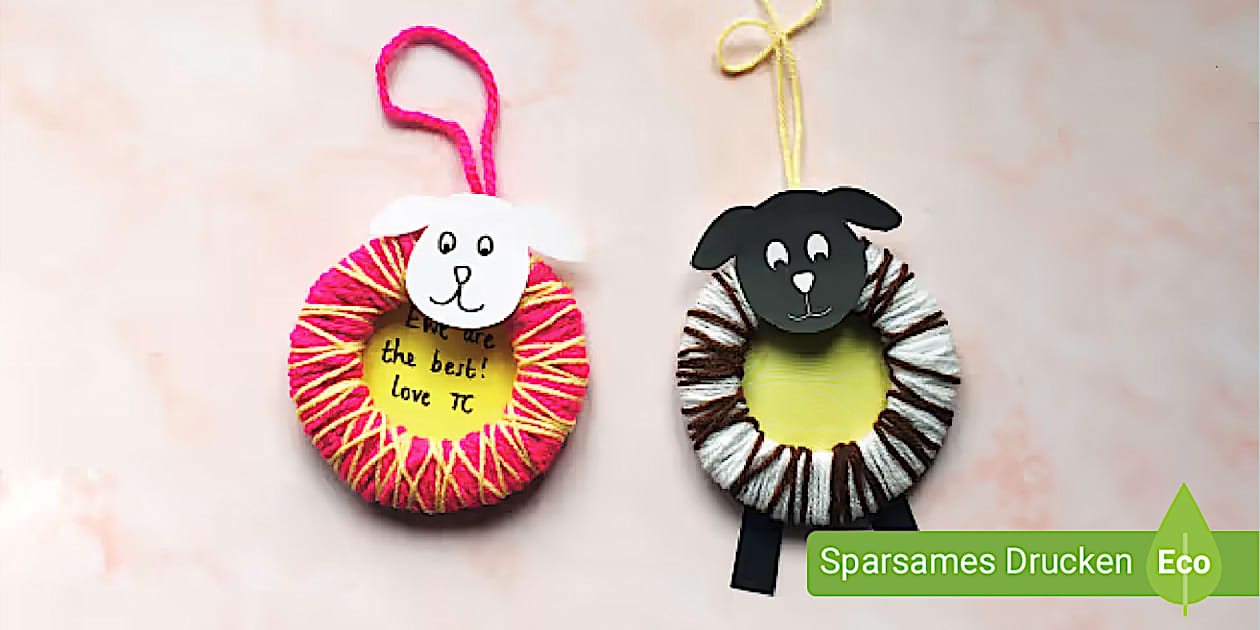 Kreative Frühlingsbastelidee: Süße Lämmer selber basteln