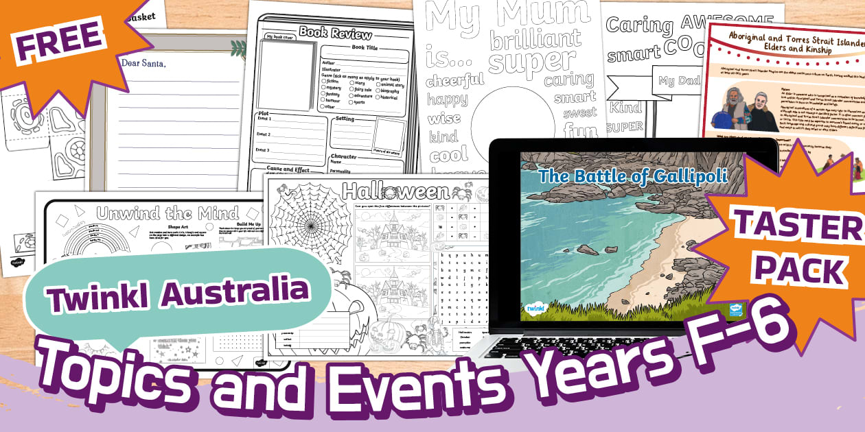 Topics and Events Taster Pack F-6 | Twinkl Resources