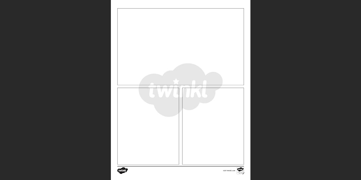 Comic Book Template Printable for Kids | Twinkl USA