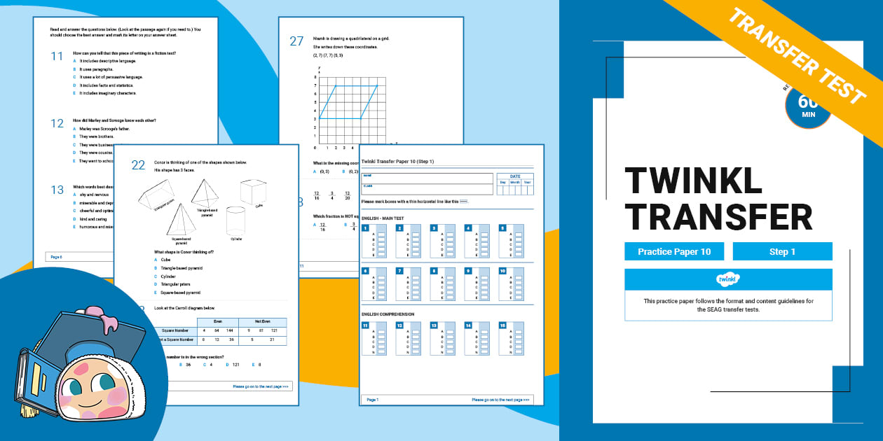 Transfer Test Example Question Transfer Test Step 1 Practice Paper 10