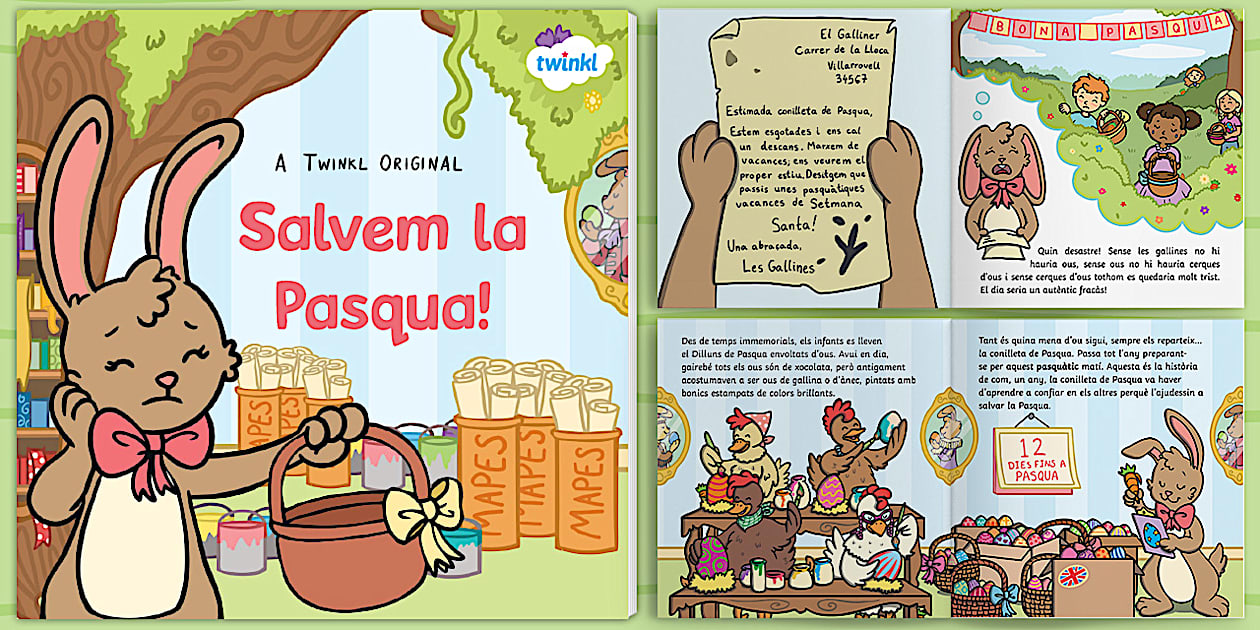 Ebook: Salvem la Pasqua! - Català (Teacher-Made) - Twinkl
