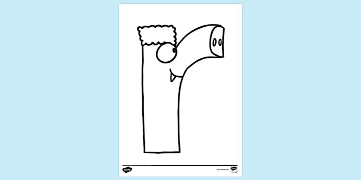 R Colouring | Colouring Sheets (Teacher-Made) - Twinkl