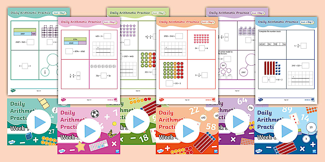 👉 * NEW * Year 5 Autumn 1 Daily Arithmetic Practice Pack