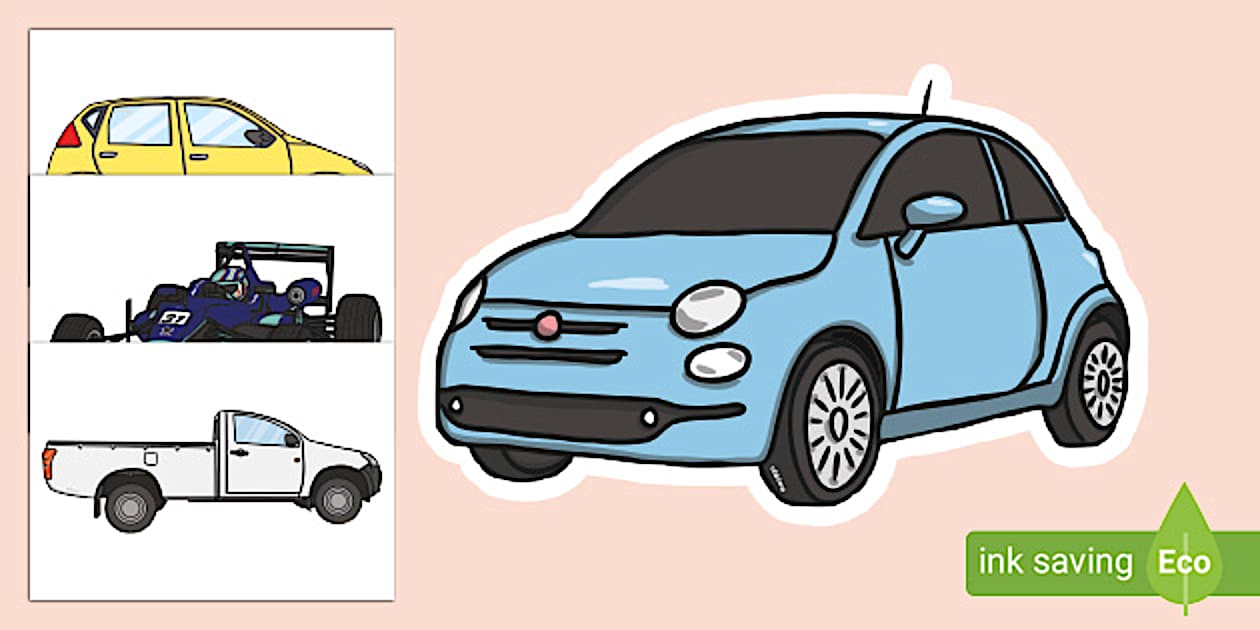 Car Display CutOut Pack (teacher made) Twinkl