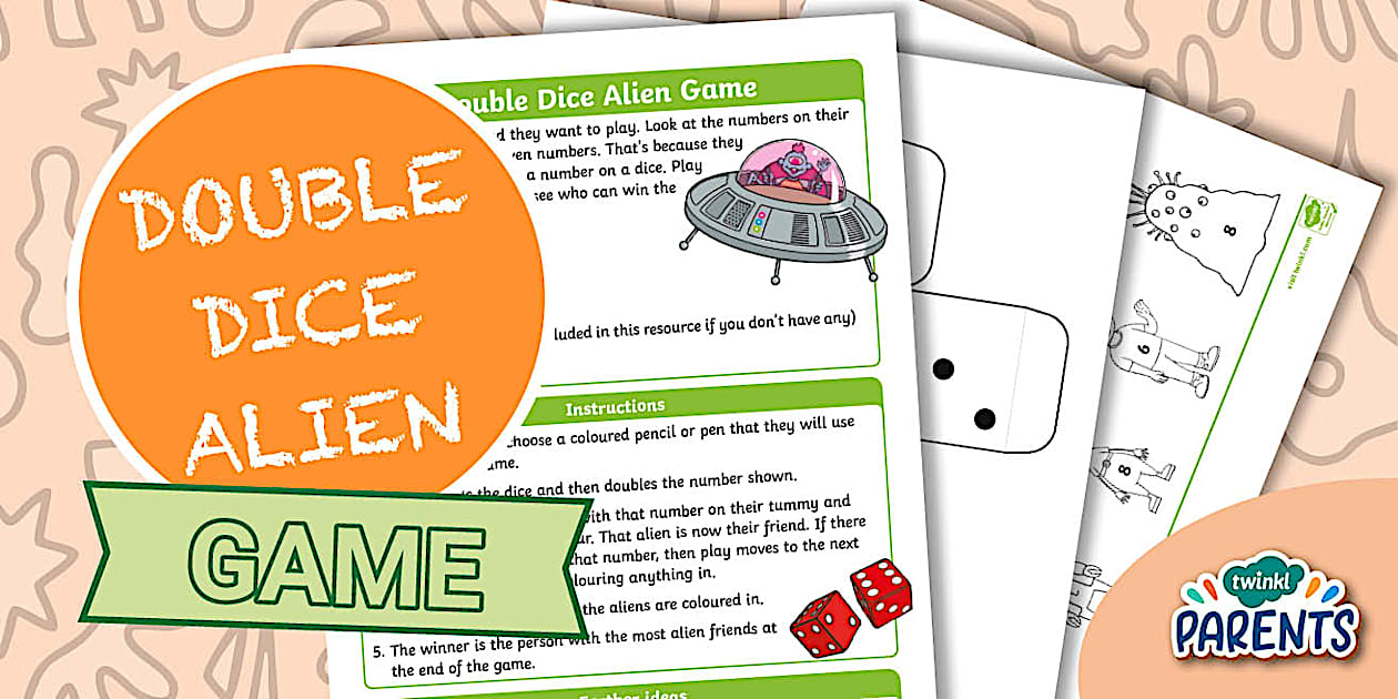 UFO Games for Kids | Double Dice Alien Game