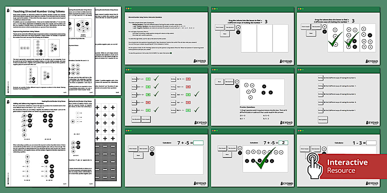 👉 Interactive Directed Number Questions | KS3 Maths | Beyond