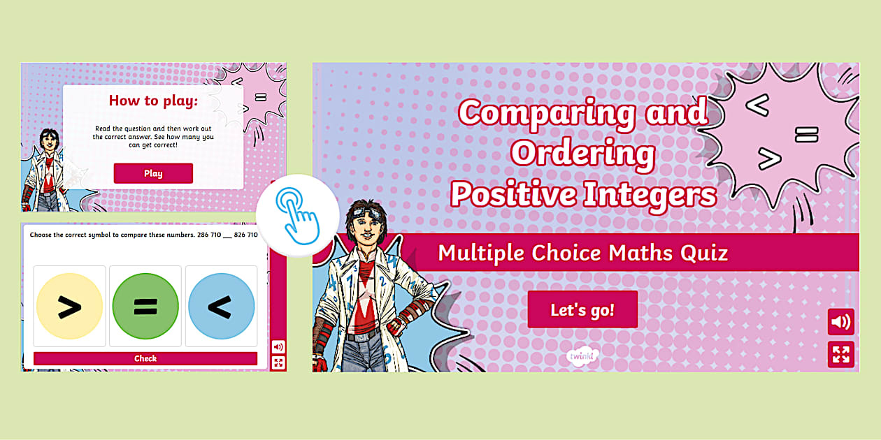 👉 Comparing and Ordering Positive Integers Quiz KS2 Revision