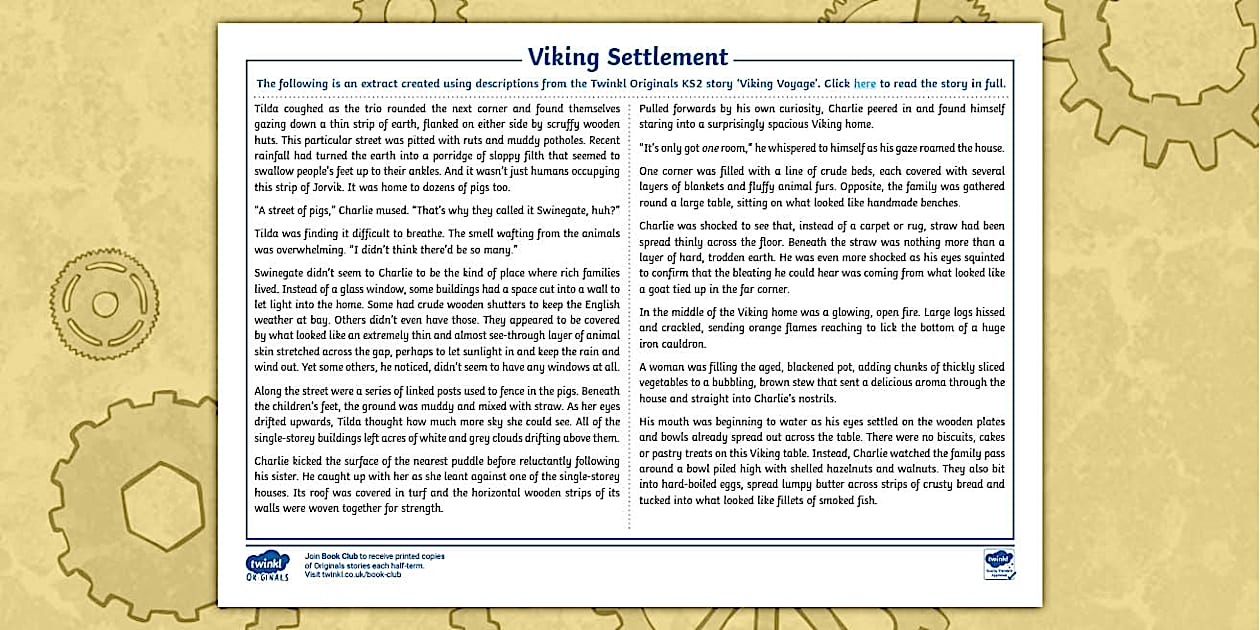 Historical Setting Description Examples KS2 | Vikings