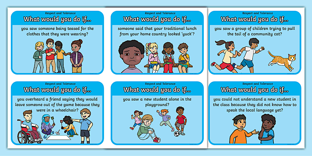 Respect and Tolerance in a Diverse Society - Scenario Cards