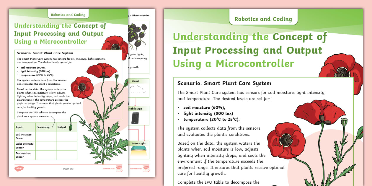 Robotics and Coding - Smart Plant Care System (teacher made)