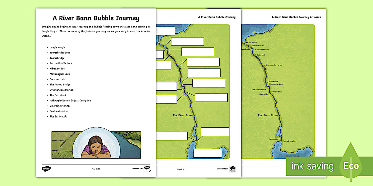 A River Bann Bubble Journey Map
