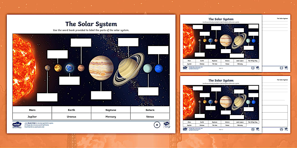 Planets of the Solar System Differentiated Worksheets