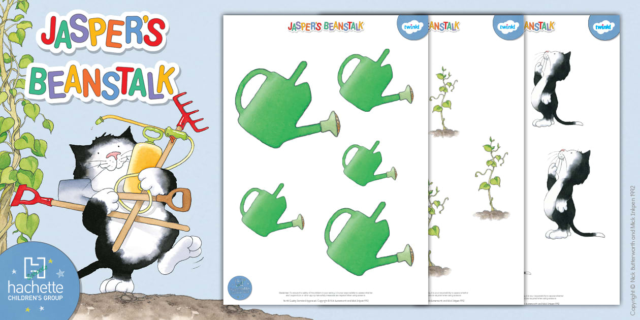FREE! - Jasper's Beanstalk: Size Ordering Activity Sheets - Twinkl