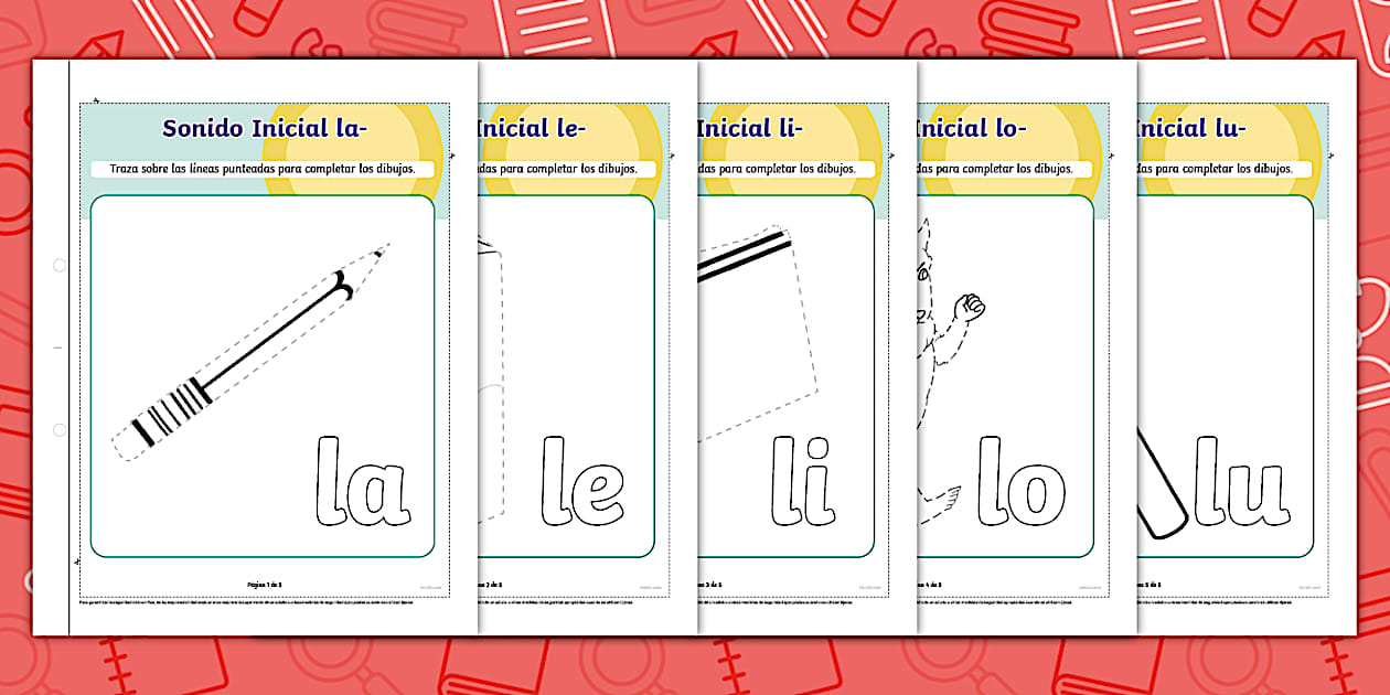 Guía de Trabajo: Trazos sobre Dibujos