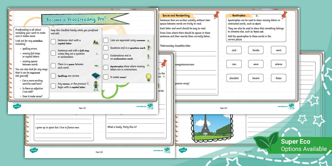 Become a Proofreading Pro (Ages 5 7)