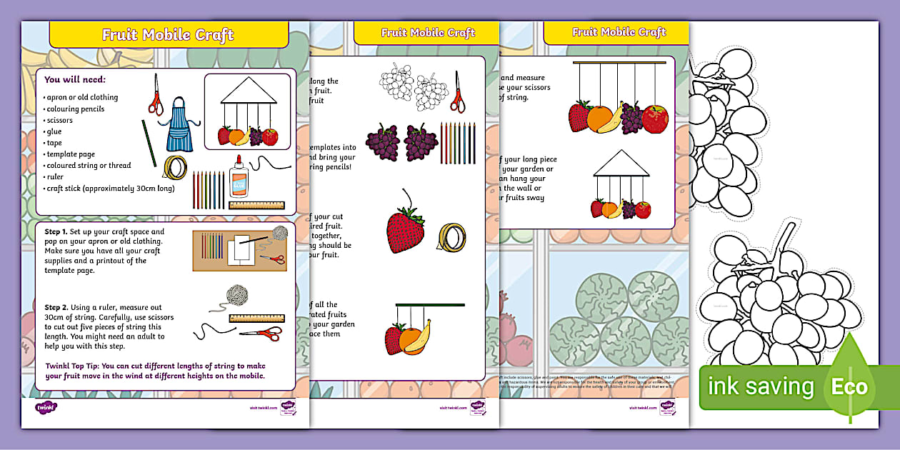 Fruit Mobile Craft