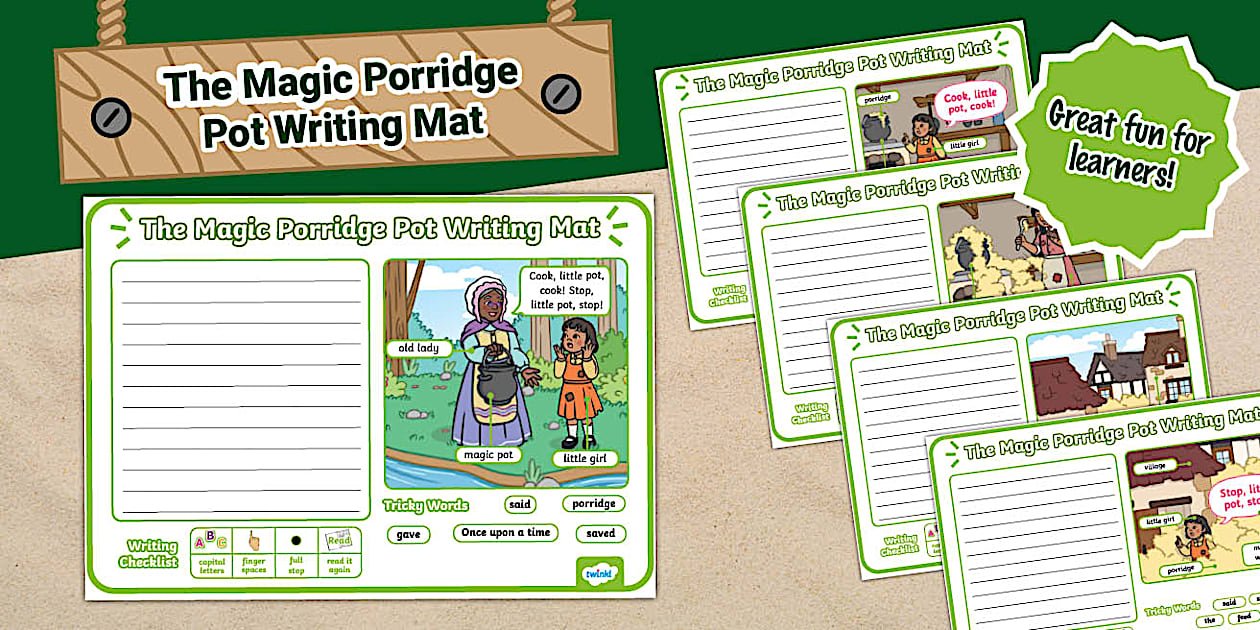 Traditional Tales Writing Mat (teacher made) Twinkl