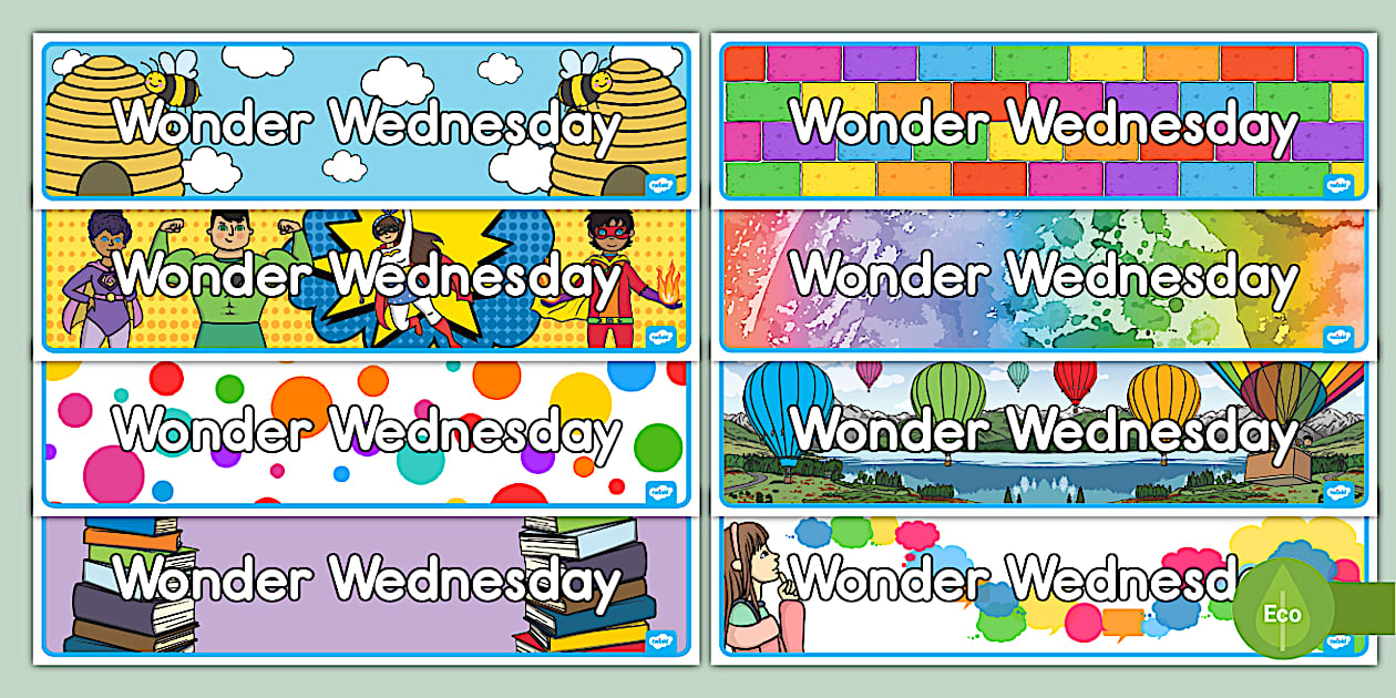 Wonder Display Wonder Wednesday Display Banners