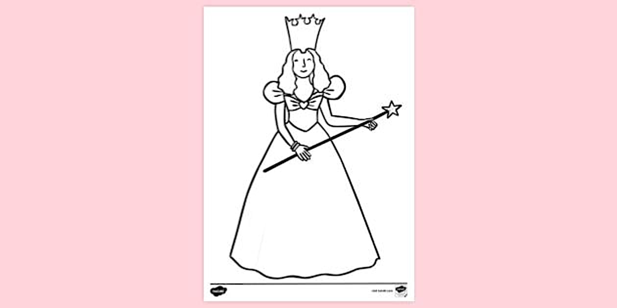 Good Witch Colouring Sheet - Activity - Twinkl