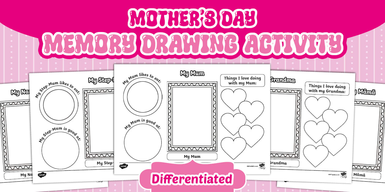 Mother's Day Memory Drawing Activity