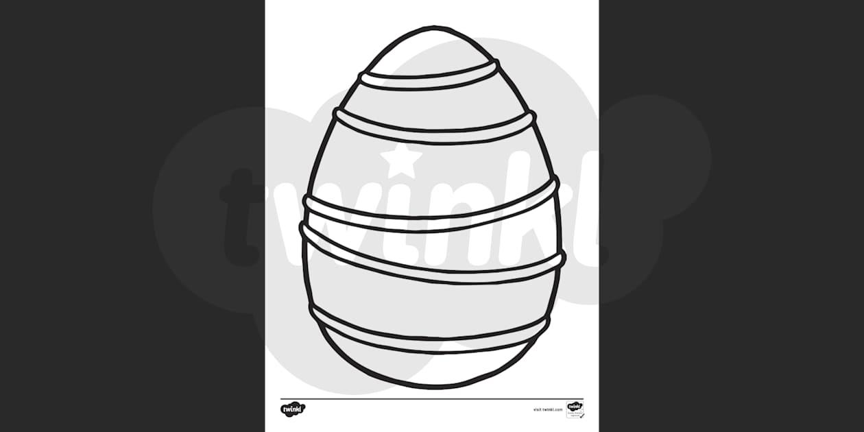 easter egg clipart coloring pages
