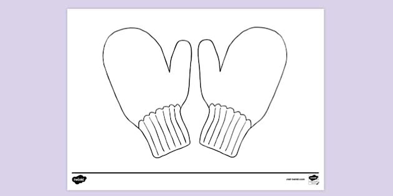 Printable Winter Clothes Colouring Page Primary Resources