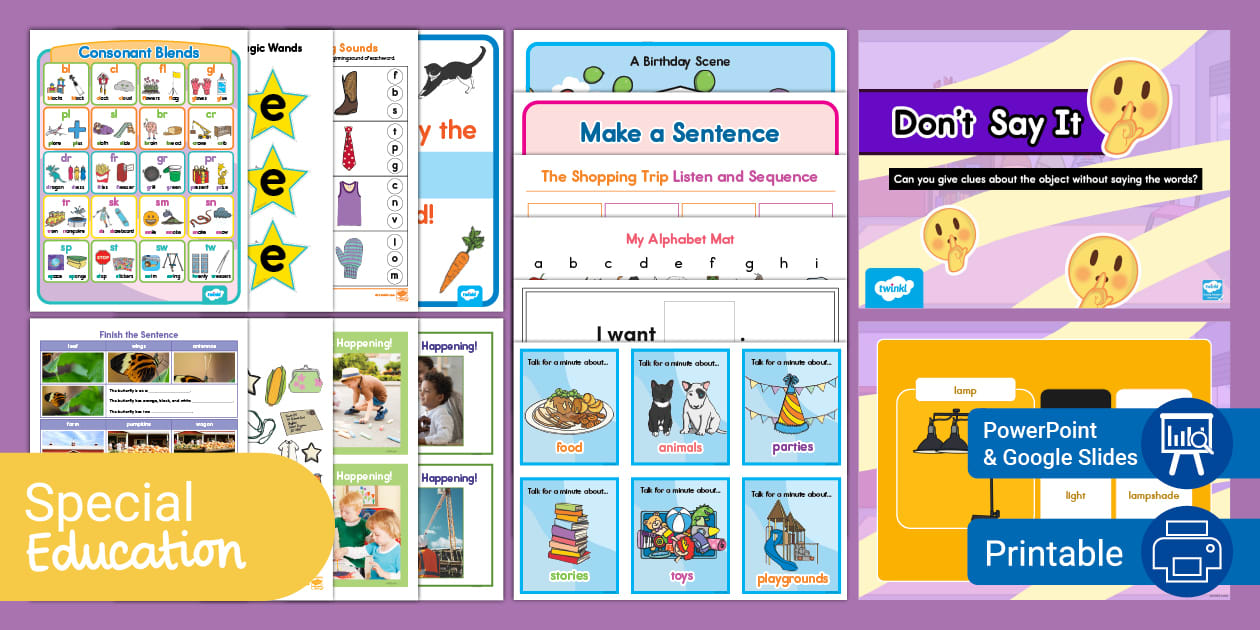 FREE Speech and Language Teaching Resources Taster Pack