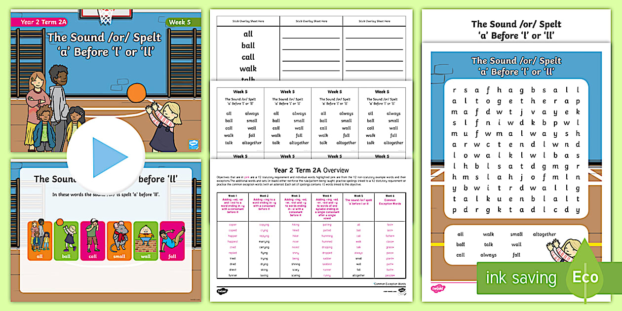 Year 2 Term 2A Week 5 Spelling Pack (teacher made) - Twinkl