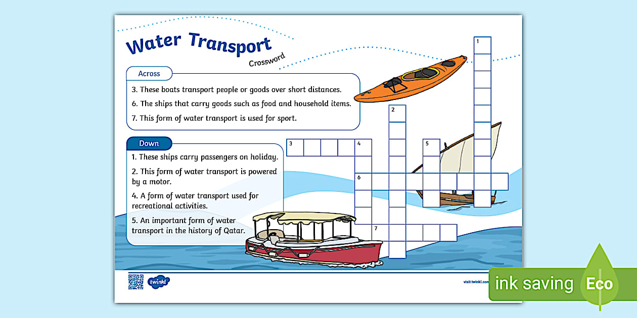 Water Transport in Qatar Crossword