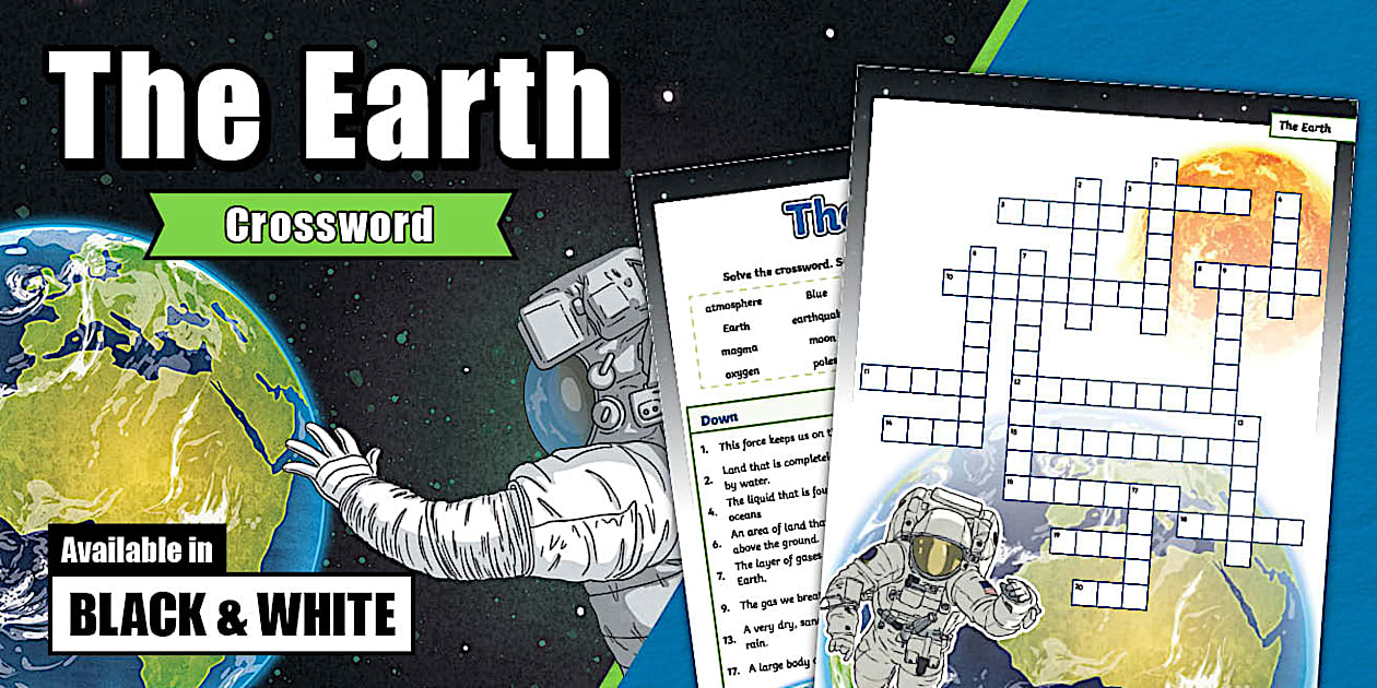 Grade 4 NS Term 4 The Earth Crossword (CAPS Aligned)