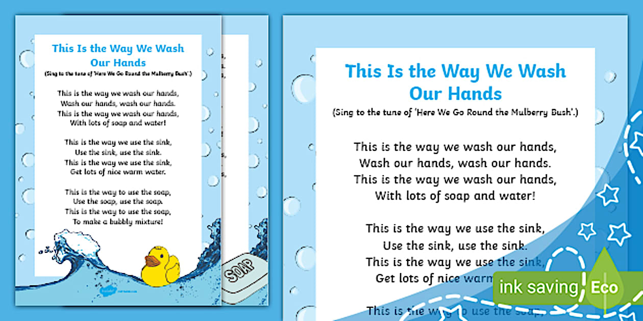 This is the way we wash our hands home routines song