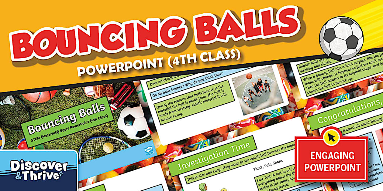 S Class Material STEM Sport PowerPoint for 4th Class