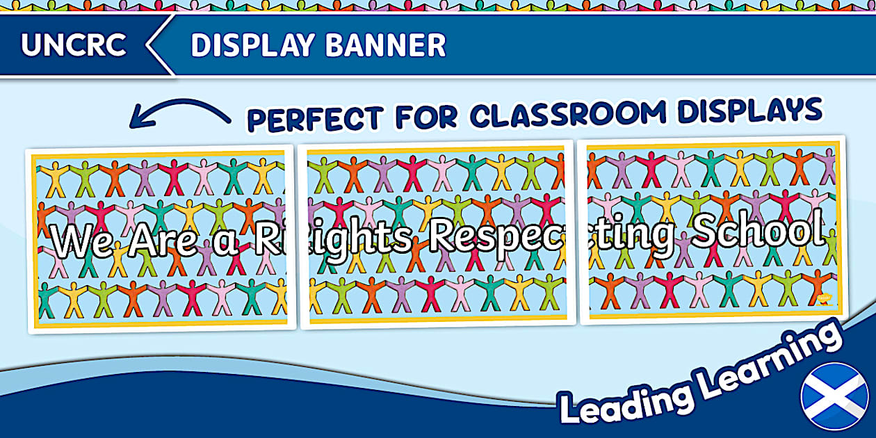 Inherent Rights Class Display We Are A Rights Respecting School Display Banner