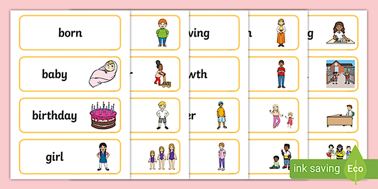 Growth Word Cards (l'enseignant a fait) - Twinkl