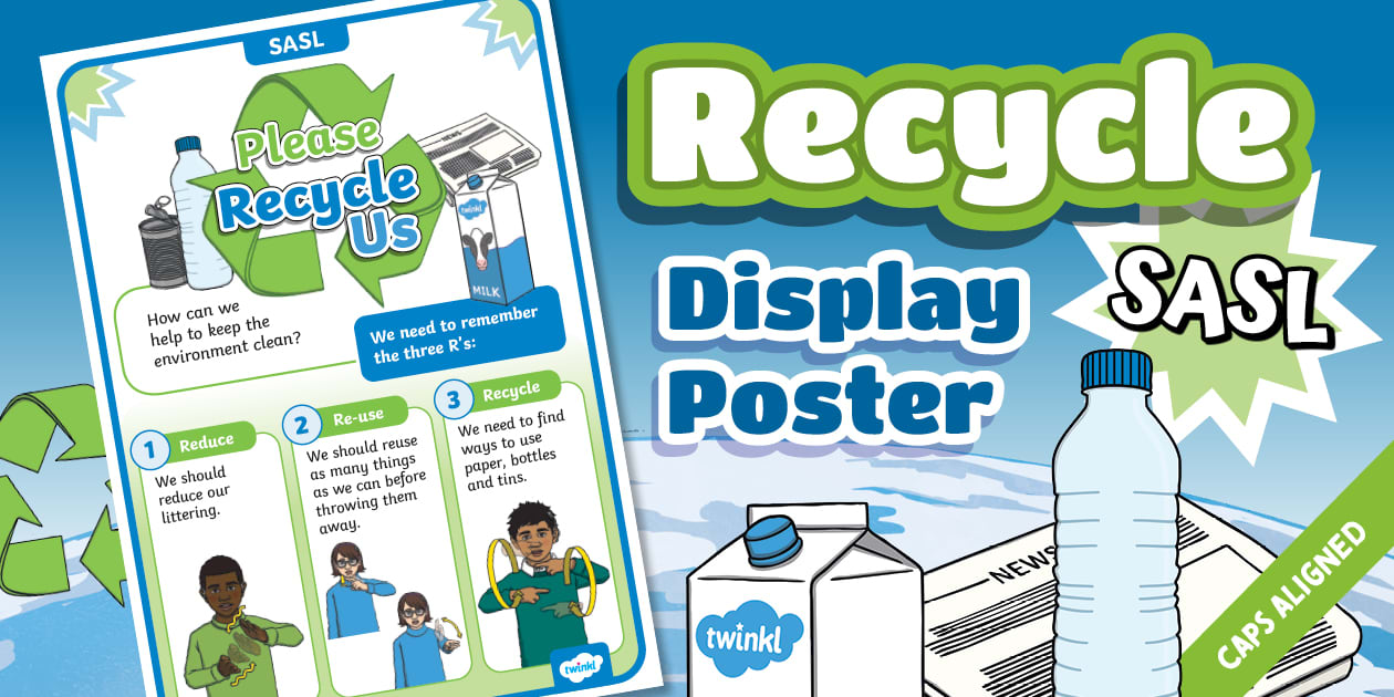 Foundation Recycle Label FP - SASL - Recycle - Display Poster (CAPS Aligned)