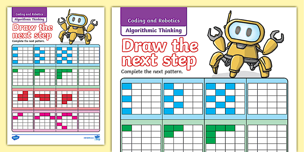 Robotics and Coding Logical Thinking Draw the Next Step