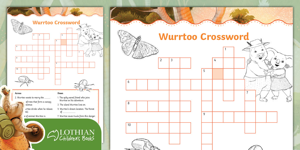 FREE #39 Wurrtoo #39 Crossword Activity Twinkl Resources