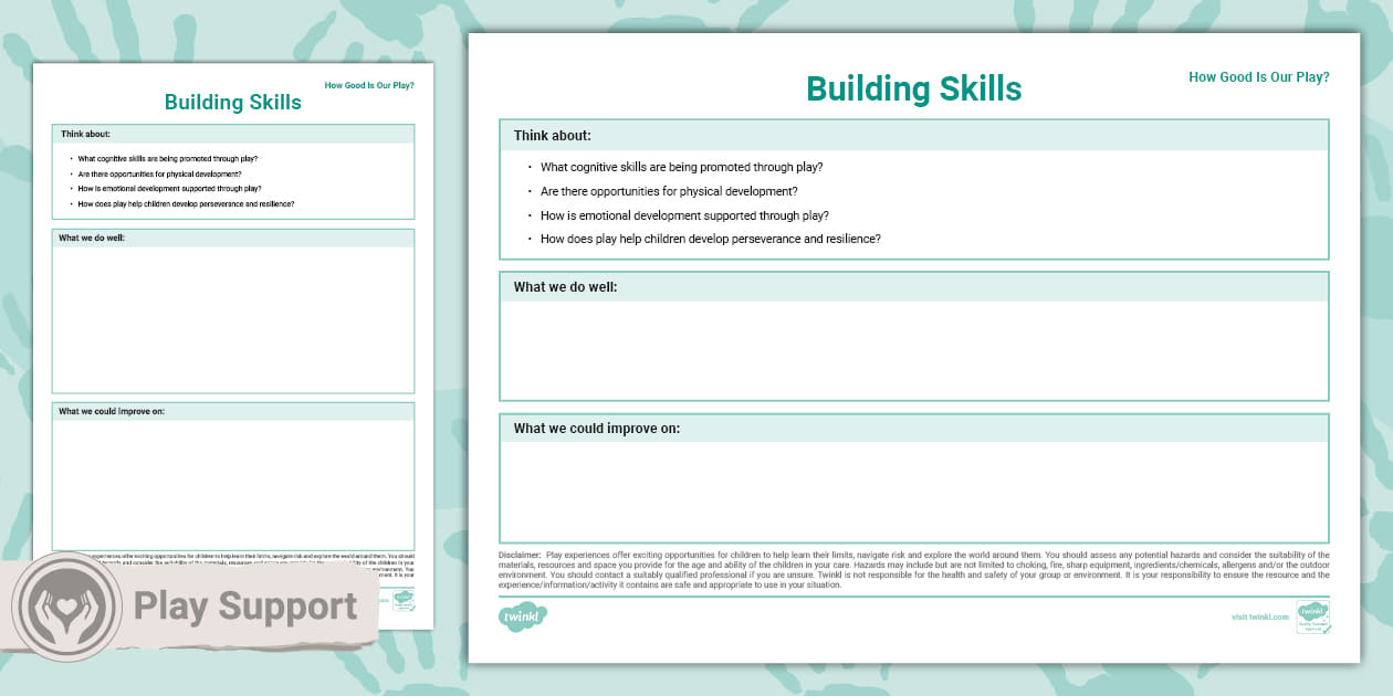 How Good Is Our Play? Building Skills Evaluation Template