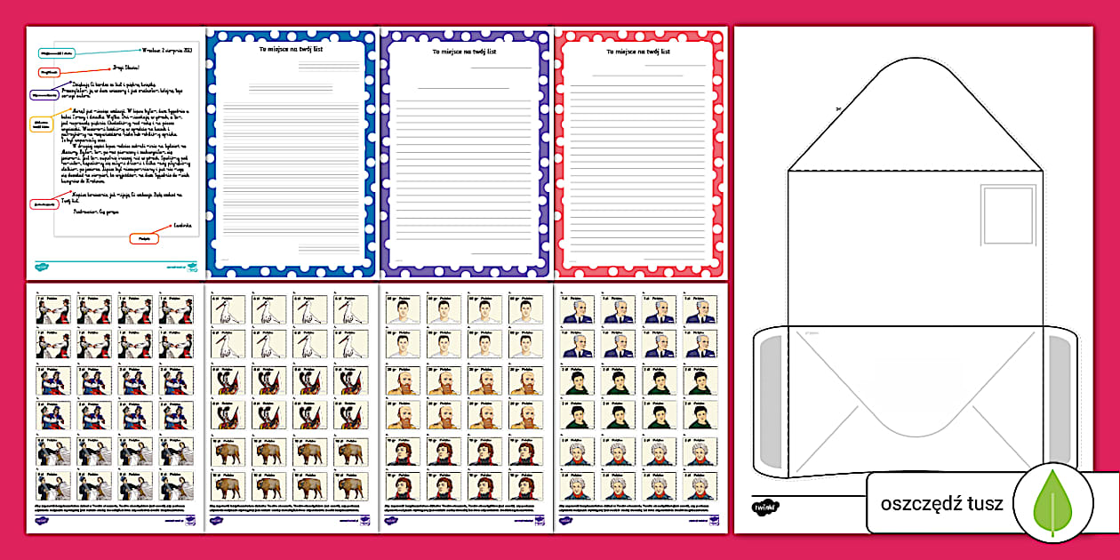 Adresowanie Kartki Posztowej Sprawdzian 4 Klasa Pisanie i adresowanie listu | Pakiet (teacher made) - Twinkl