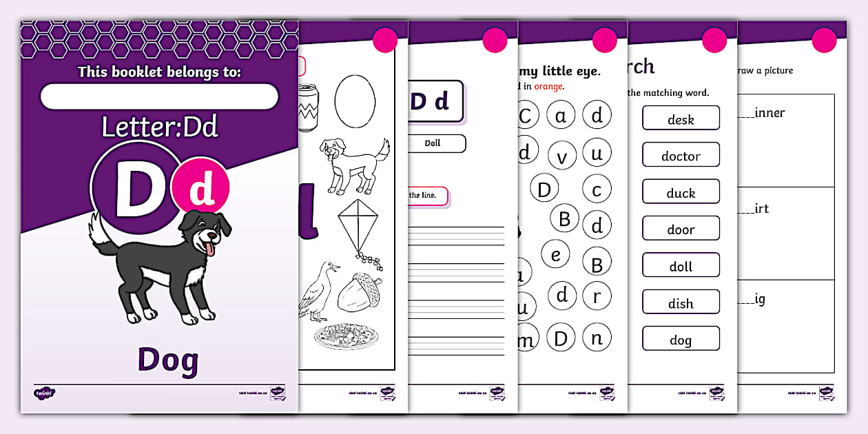 Let's Look at the Letter D - Booklet - Twinkl