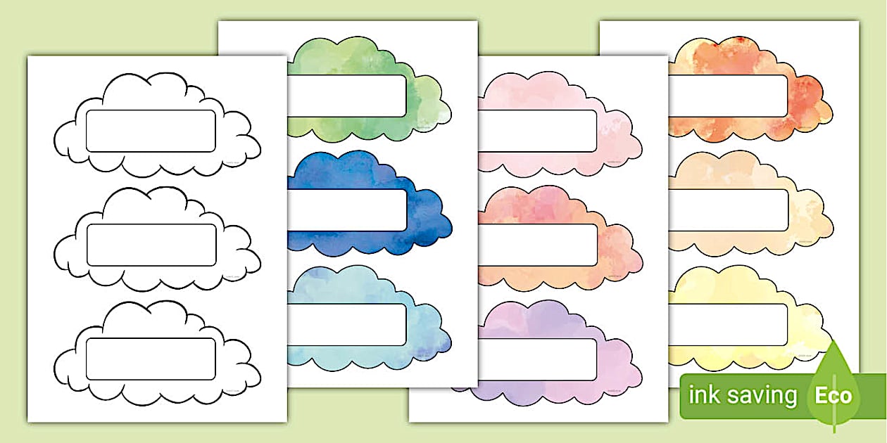Cloud Locker Tags (teacher made) - Twinkl