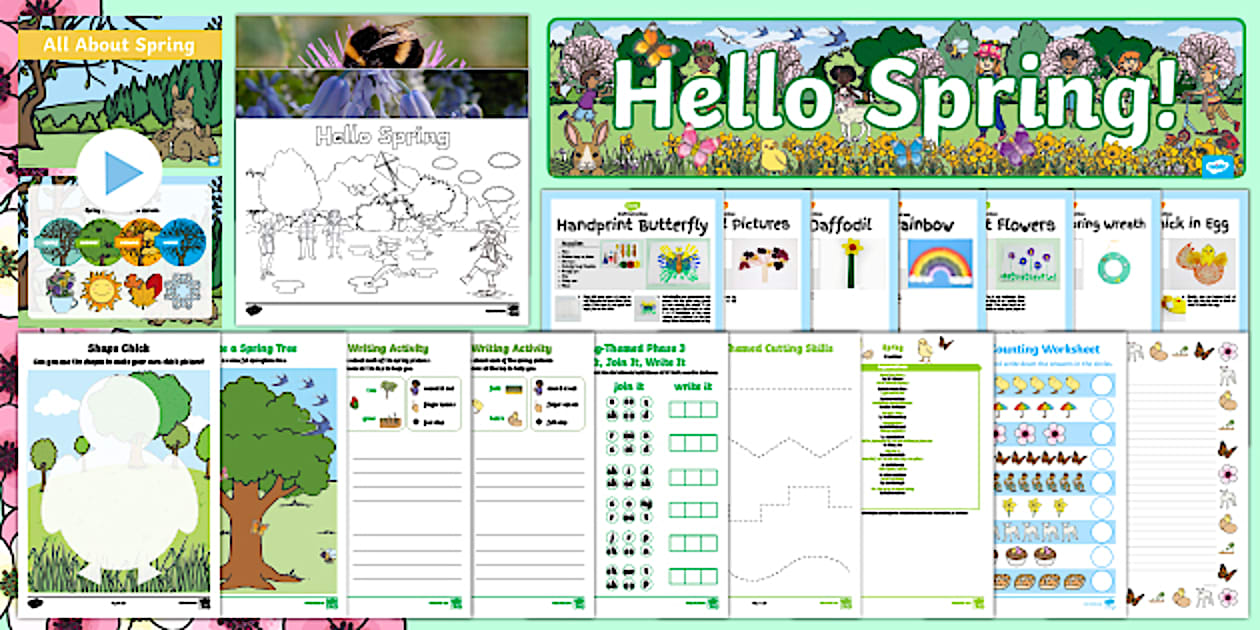 Hello Spring Resource Pack (teacher made) - Twinkl