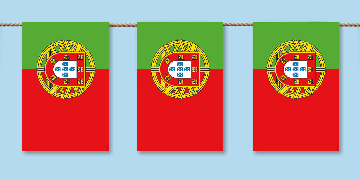 Portugal Flag Bunting (teacher made) - Twinkl