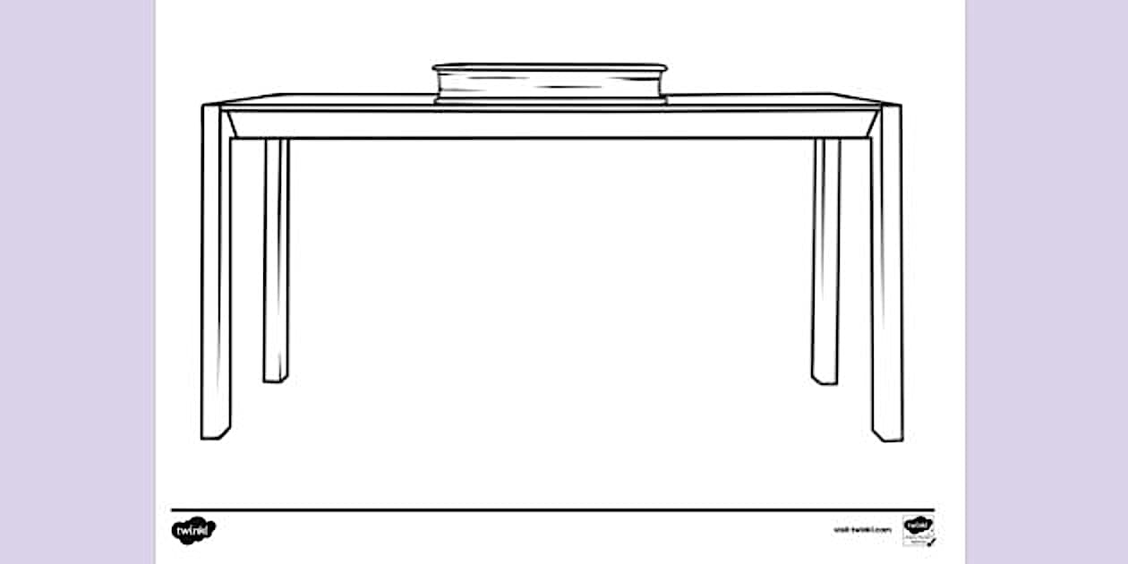 Balance book on table | Colouring Sheets (Teacher-Made)