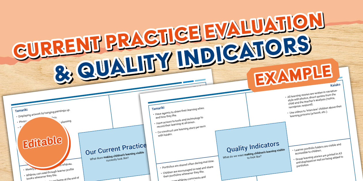 Practice Evaluation and Quality Indicators Example