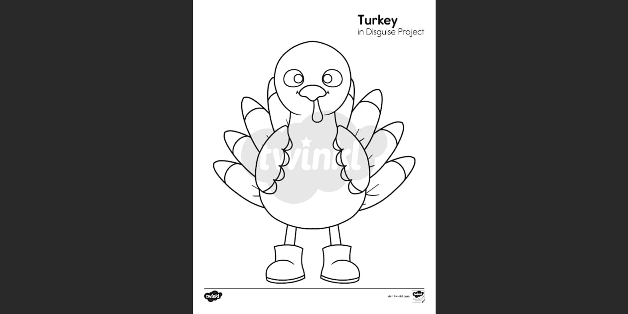turkey template disguise
